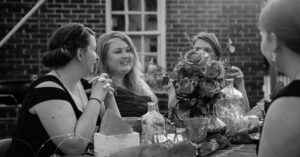 Chapter Chicks Book Club hosts Fae tea party